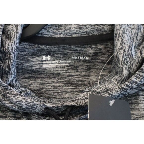 Under Armour 1362868-001 Women's Sz M Black Velocity Wordmark Lightweight Hoodie - Picture 3 of 8